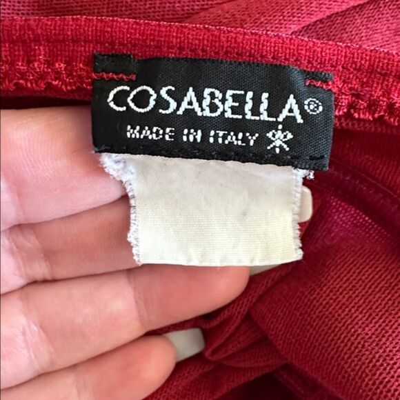 Cosabella Slip Dress Women M Red Lace Chemise Spaghetti Strap Bodycon Y2K Italy - Picture 5 of 8